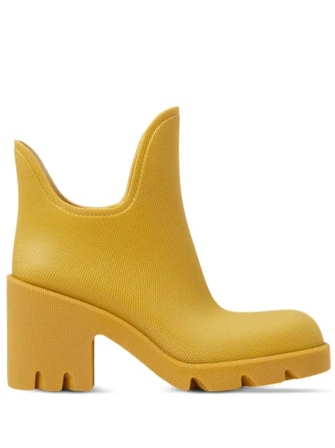 Burberry Marsh ankle rubber boots Yellow 8074661