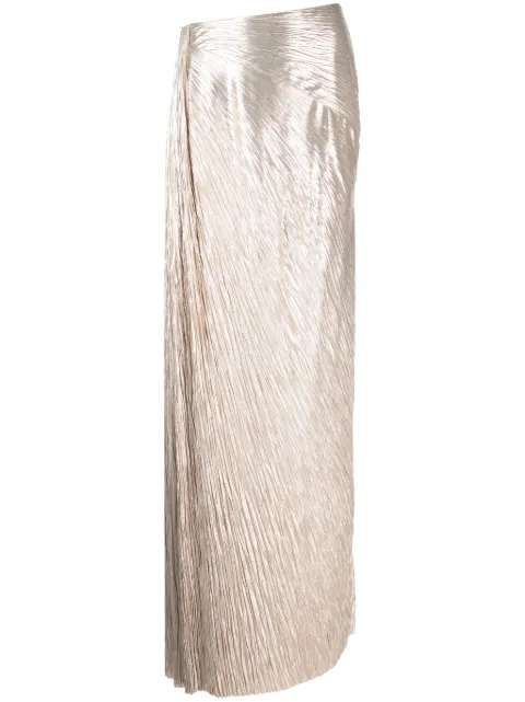 Ralph Lauren Collection Duvall pleated maxi skirt Gold 290926147001