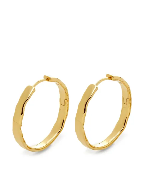 Monica Vinader medium Siren Muse hoop earrings Gold GPEASWAMNON