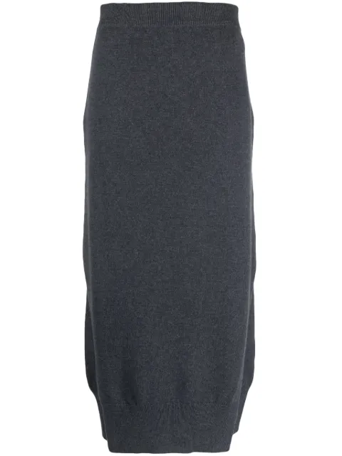 Barrie high-waisted knit skirt Grey C159544