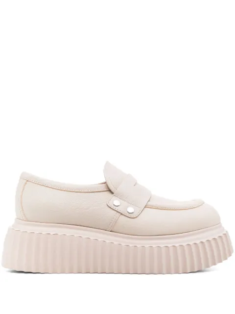 AGL Dany platform-sole loafers Neutrals D751008PGKI012