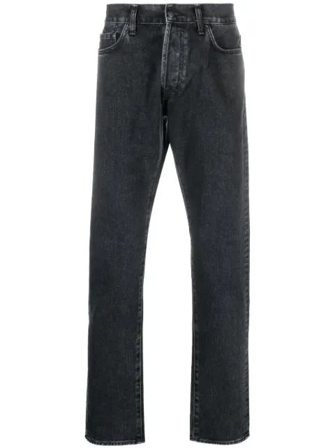 Carhartt WIP mid-rise straight-leg jeans Black I029207