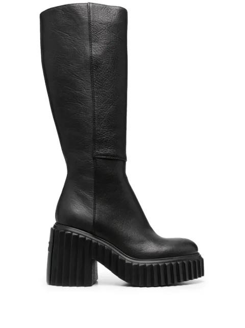 AGL Tiggy 100mm leather boots Black D263529PGKK001