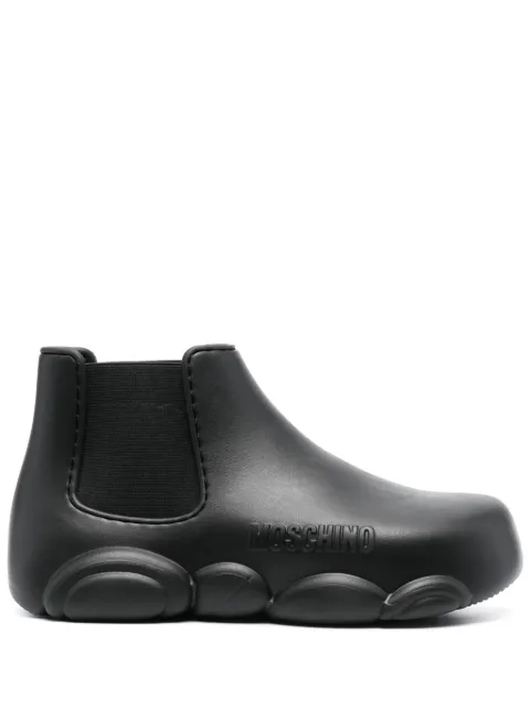 Moschino Gummy 40mm logo-embossed ankle boots Black MA21903G1H