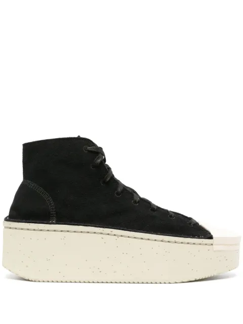 Y-3 lace-up platform sneakers Black IF0750