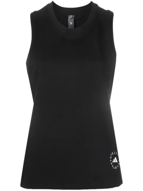 adidas by Stella McCartney logo-print tank top Black IB6857