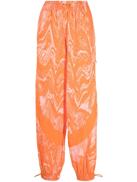 adidas by Stella McCartney wood-print track pants Pink HZ9141