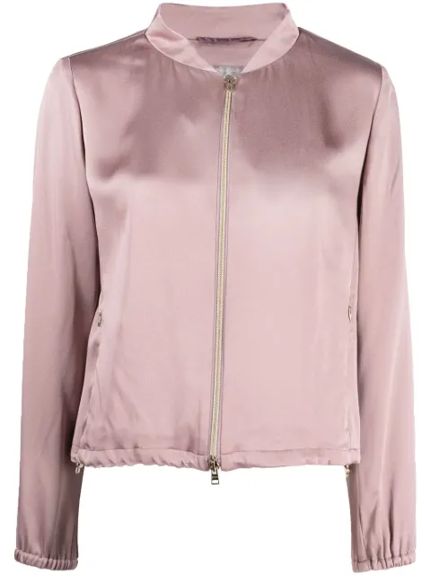 Herno Resort zip-up bomber jacket Pink GI00023DR12546