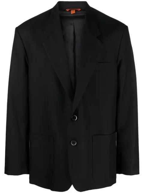 Barena tonal-striped single-breasted wool blazer Blue GIU42160455