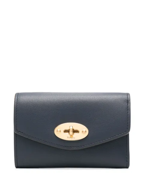 Mulberry Darley Folded Multi-Card Wallet Blue RL7820587U888