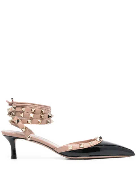 Valentino Garavani Rockstud 60mm patent-leather pumps Black WS0HJ5VNW