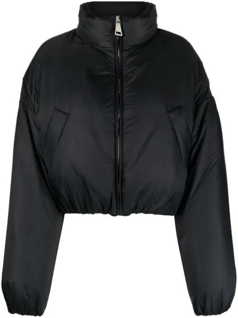 Khrisjoy zipped cropped jacket Black EFPW013SPR