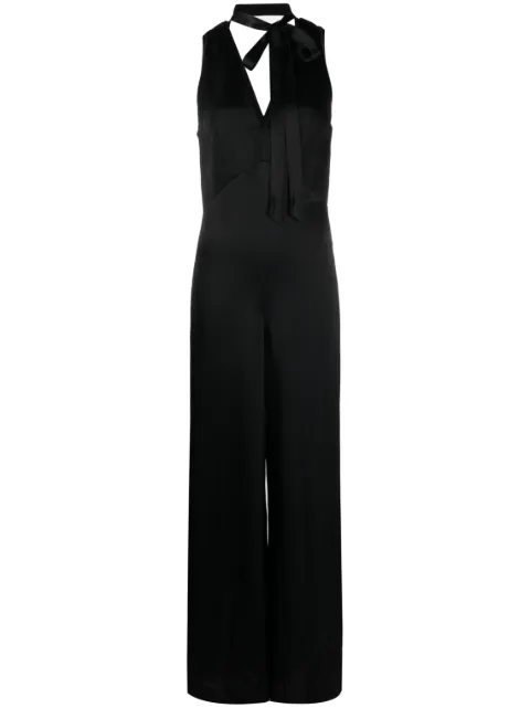 TWINSET V-neck sleeveless jumpsuit Black 232TP2150