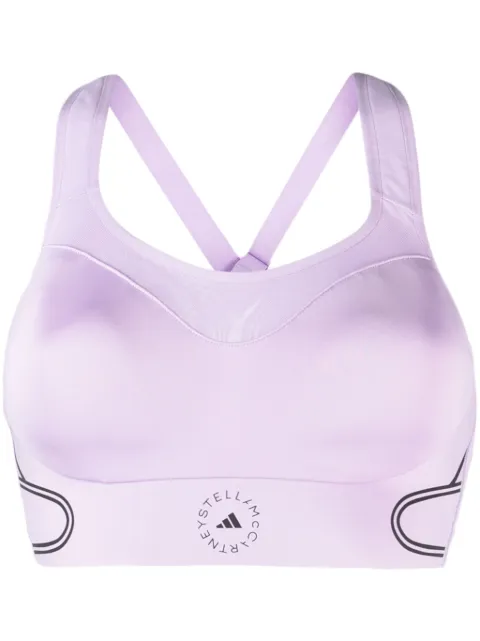 adidas by Stella McCartney TruePace scoop-neck sports bra Purple II3229