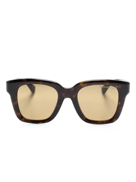 Alexander McQueen Eyewear tortoiseshell-effect square-frame sunglasses Brown 760625J0749