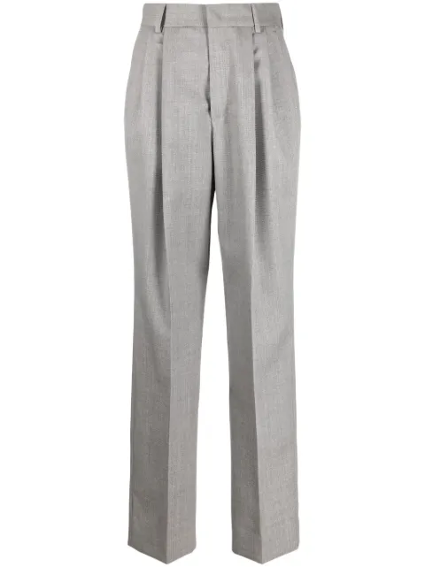 ARMARIUM high-waist straight-leg trousers Grey ARMTMP001W005