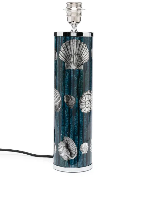Fornasetti shell-print table lamp base Blue C01Y134C