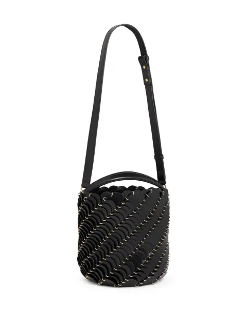 Rabanne Pacoïo leather bucket bag Black 23HSS0392CLF159