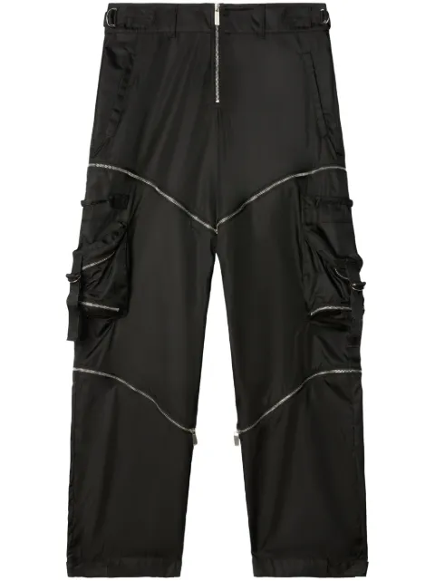 Off-White zip cargo pants Black OMCF039F23FAB0021000