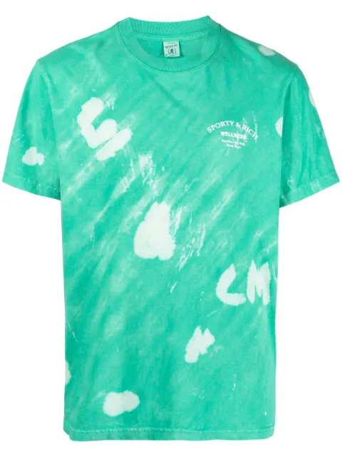 Sporty & Rich Wellness tie-dye T-shirt Green TS952TACTW