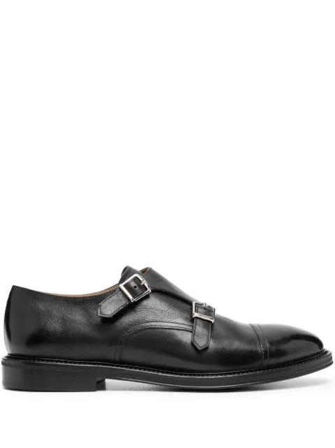 Henderson Baracco monk-strap leather loafers Black 83202P0