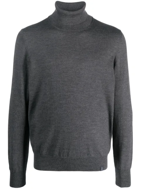 Fay roll-neck wool jumper Grey NMMC1472440CQT