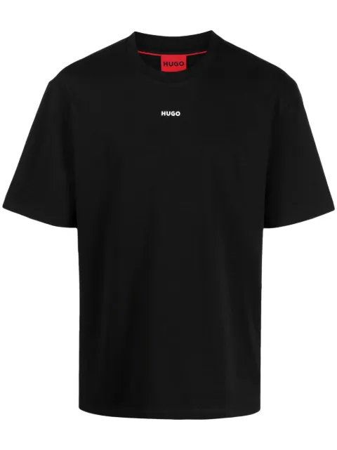 HUGO logo-print cotton T-shirt Black 50488330
