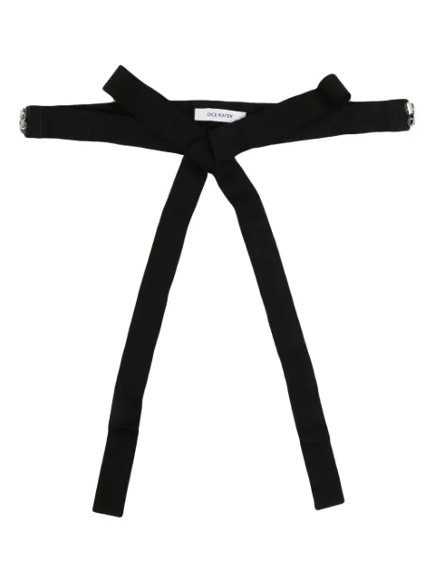 Dice Kayek stud-embellished tie-fastening belt Black PF23B90009
