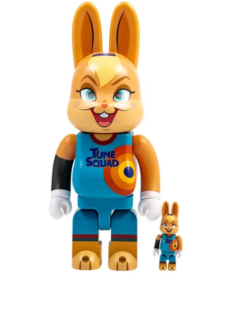 MEDICOM TOY x Space Jam: ANL Rabbrick Lola Bunny BE@RBRICK 100% and 400% figure set Orange MEDI2947