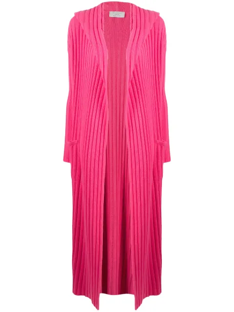 Teddy Cashmere Amalfi rib-knit cashmere cardigan Pink AMALFI