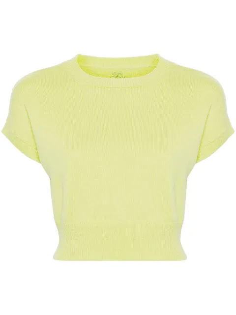 Teddy Cashmere Genova cashmere jumper Green GENOVASLEEVELESS