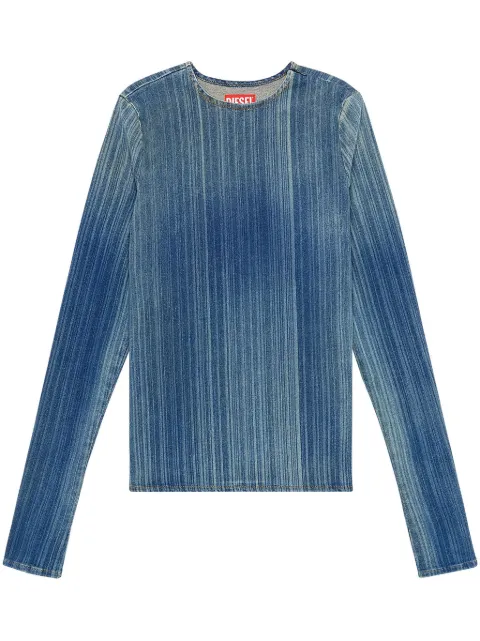 Diesel De-Bob-Fsd1 long-sleeved T-shirt Blue A12564068JJ