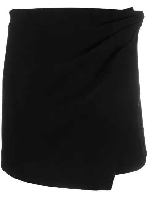 SIMKHAI crystal-embellished asymmetric miniskirt Black 4233040E