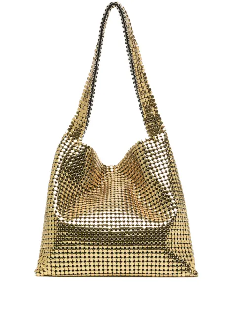 Rabanne Pixel metallic-finish shoulder bag Gold 23ASS0318MET464P710