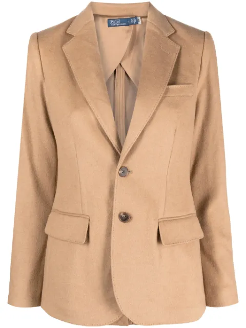 Polo Ralph Lauren slim-cut single-breasted blazer Neutrals 211910185001
