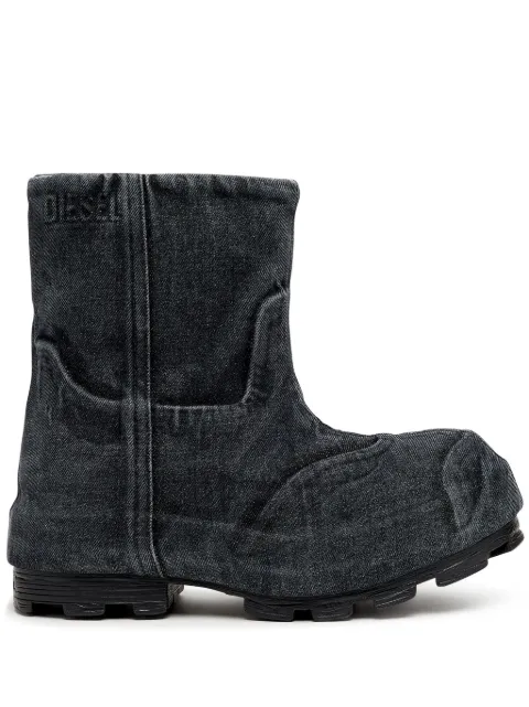 Diesel D-Hammer Md Chelsea denim boots Black Y03325P6078