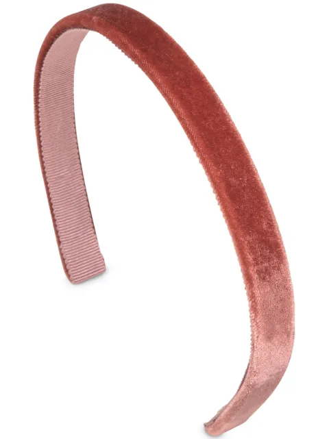 Jennifer Behr Lacey velvet headband Pink 48BA5ANTIQUEROSE