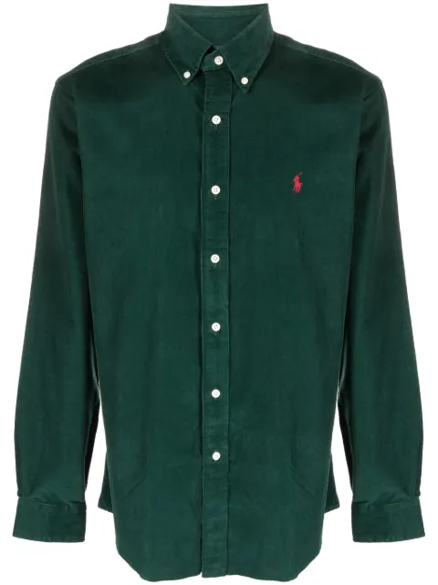 Polo Ralph Lauren Polo Pony-embroidered corduroy shirt Green 710853123016