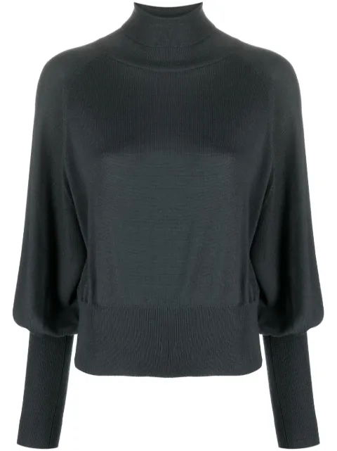Fabiana Filippi bishop-sleeved fine-knit jumper Grey MAD223F3670000H730