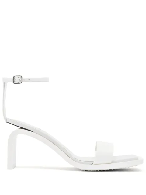 Courrèges Stream 70mm sandals White 124SSD004CR0052