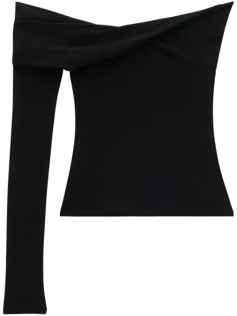 Courrèges twisted jersey top Black 124JTO258JS0115