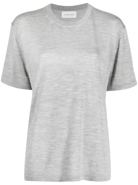 ARMARIUM mélange wool-blend T-shirt Grey KN05WS02VIKY