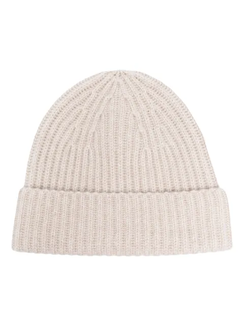 Lisa Yang ribbed-knit cashmere beanie Neutrals MARTIGNY4022100