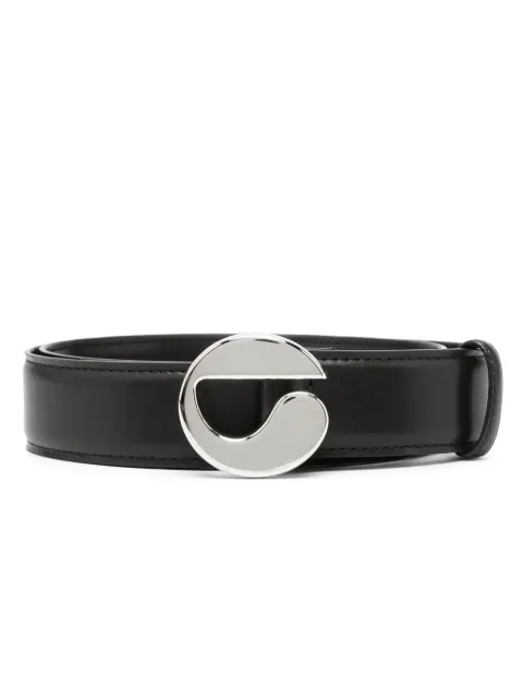 Coperni logo-buckle slim belt Black COPBE01405C