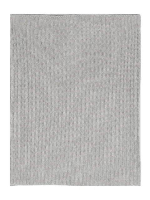 Lisa Yang ribbed-knit cashmere scarf Grey LONDON402110