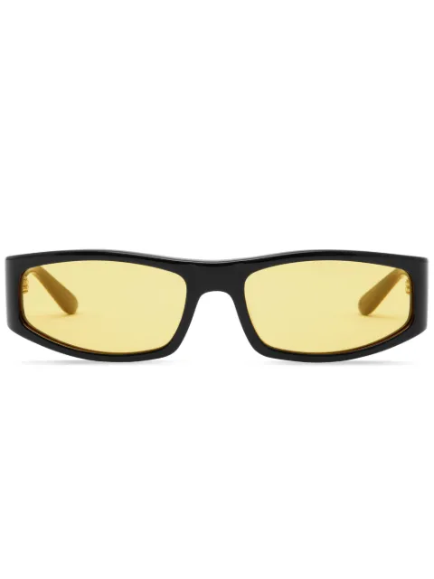 Courrèges Tech rectangle-frame sunglasses Black 322ALU001AC0006