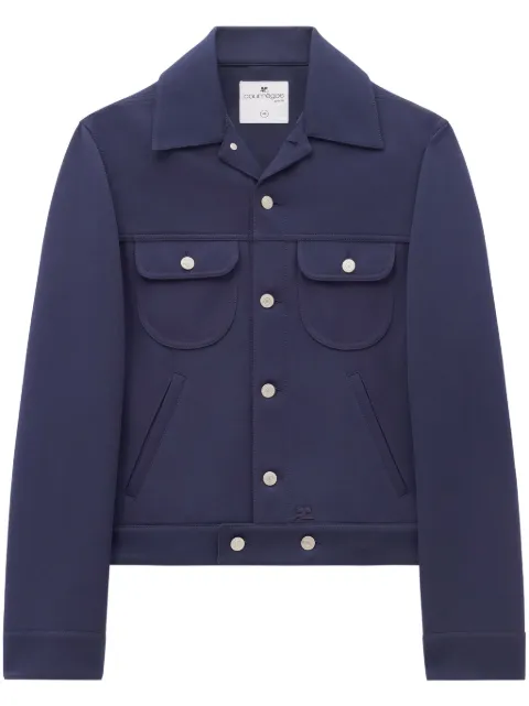 Courrèges button-up jacket Blue 123CBL024PL0007