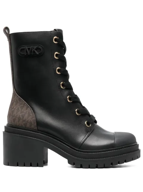 Michael Michael Kors Hanley 75mm leather combat boots Black 40F3HYME5L