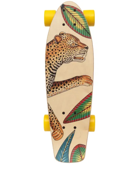 Hermès Pre-Owned Savana Dance-print skateboard Neutrals DPBONHERSKATE7351