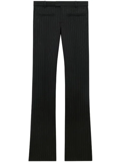 Courrèges Heritage pinstripe wool trousers Black 124CPA211WO0092